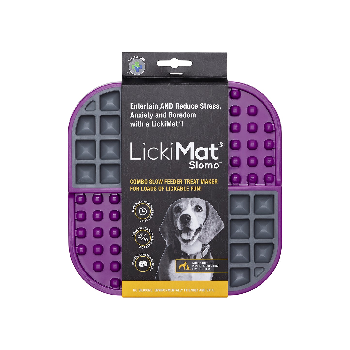 LickiMat Slomo Combo - Slow Feeding Mat for Dogs