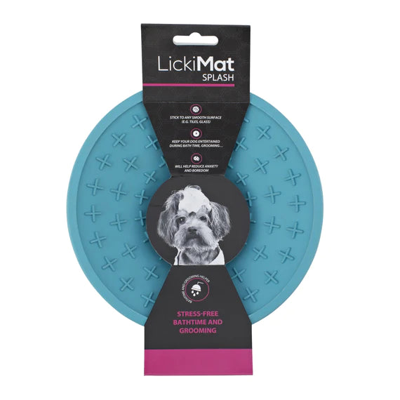 LickiMat Splash -  Interactive Slow Feeder and Treat Dispenser for Pets