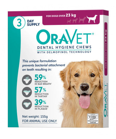 Oravet Dental Chews for Large Dogs over 23 kg (3 Pack)