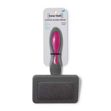 Bow + Bell Dog Slicker Brush Small