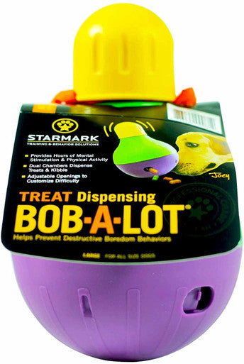 Starmark Bob A Lot Large Food And Treat Dispenser Toy For Dogs