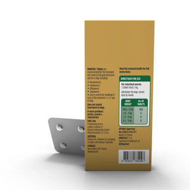 Drontal Allwormer Tablets for Small Dogs 3 kg - 4 Pack