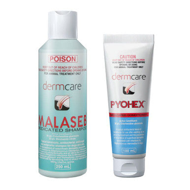 Dermcare Malaseb Shampoo 250ml & Pyohex Lotion 100ml Pack
