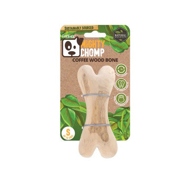 FurKidz Mighty Chomp Coffee Wood Bone Small