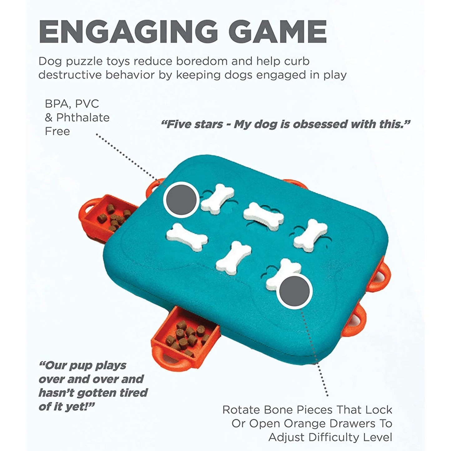 Nina Ottosson Casino High Level Interactive Puzzle & Toy for Dogs & Cats