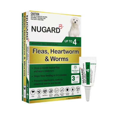 Nugard For Puppies and Toy Dogs Up to 4kg Green - 3 Doses