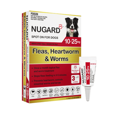Nugard for Medium Dogs 10-25kg Red - 3 Doses