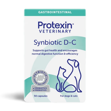 Protexin Synbiotic D C Probiotic & Prebiotic for Dogs & Cats 50 Capsules