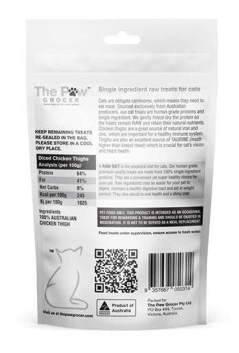 The Paw Grocer - Chicken Thigh for Cats 50g