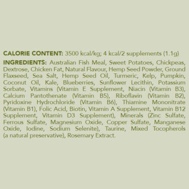 Hemp Clinicals Skin & Coat Plus Supplements for Cats - 100g
