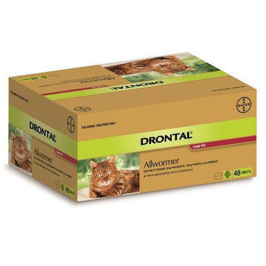 Drontal Allwormer Tablets for Cats up to 6 kg - 48 Pack