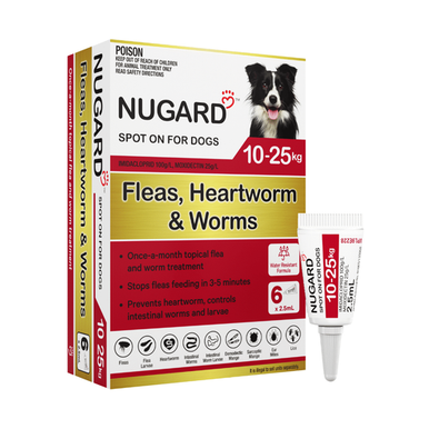 Nugard for Medium Dogs 10-25kg Red - 6 Doses