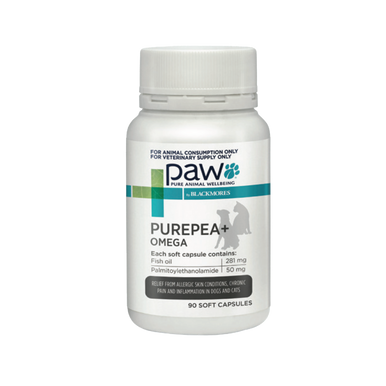 PAW PurePEA+ Omega for Dogs & Cats - 90 Capsules