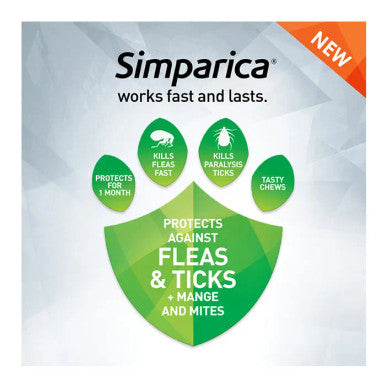 Simparica For Small Dogs 5.1-10kg - 6 Chews