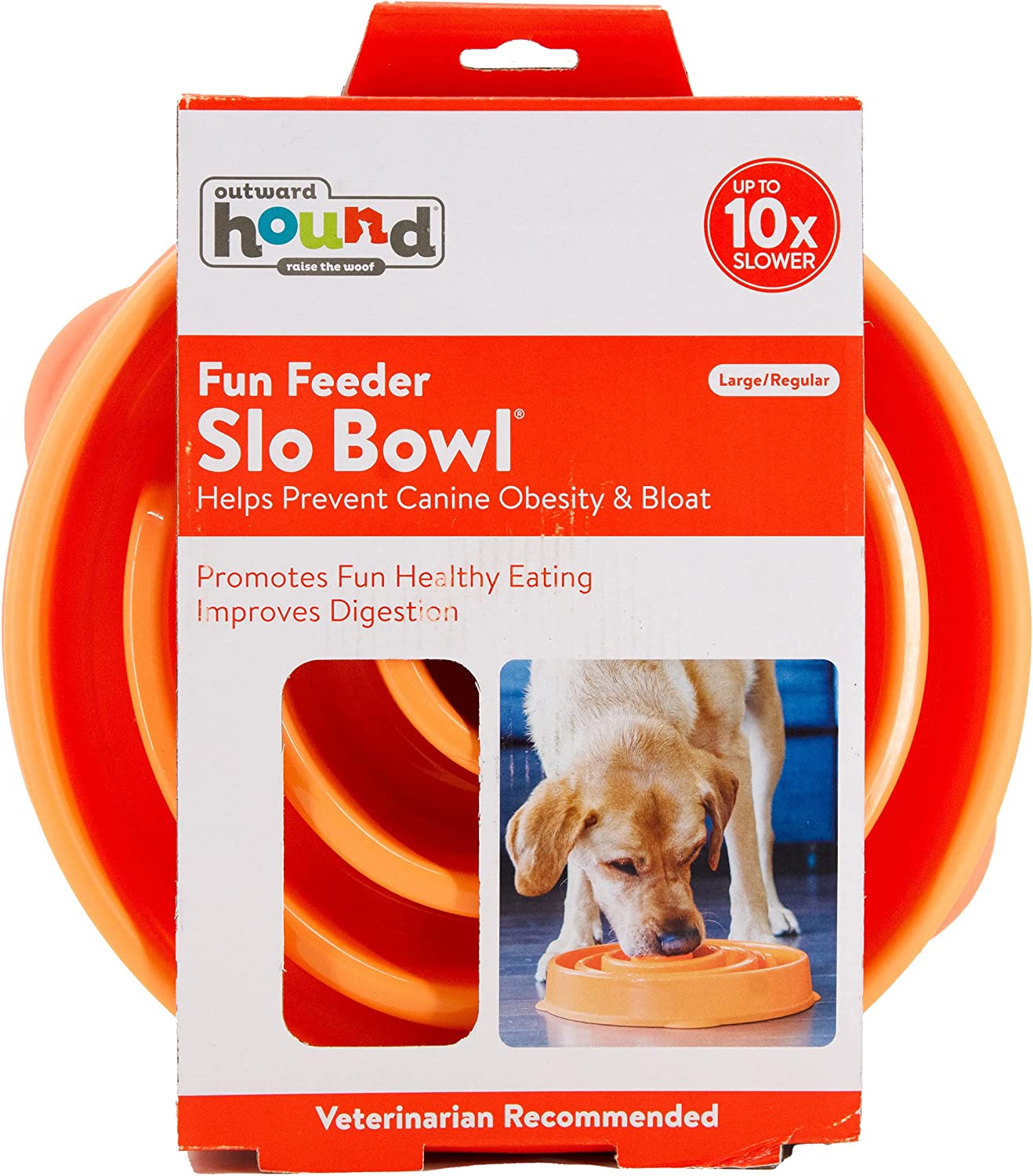 Outward Hound Fun Feeder Slow Bowl for Dogs