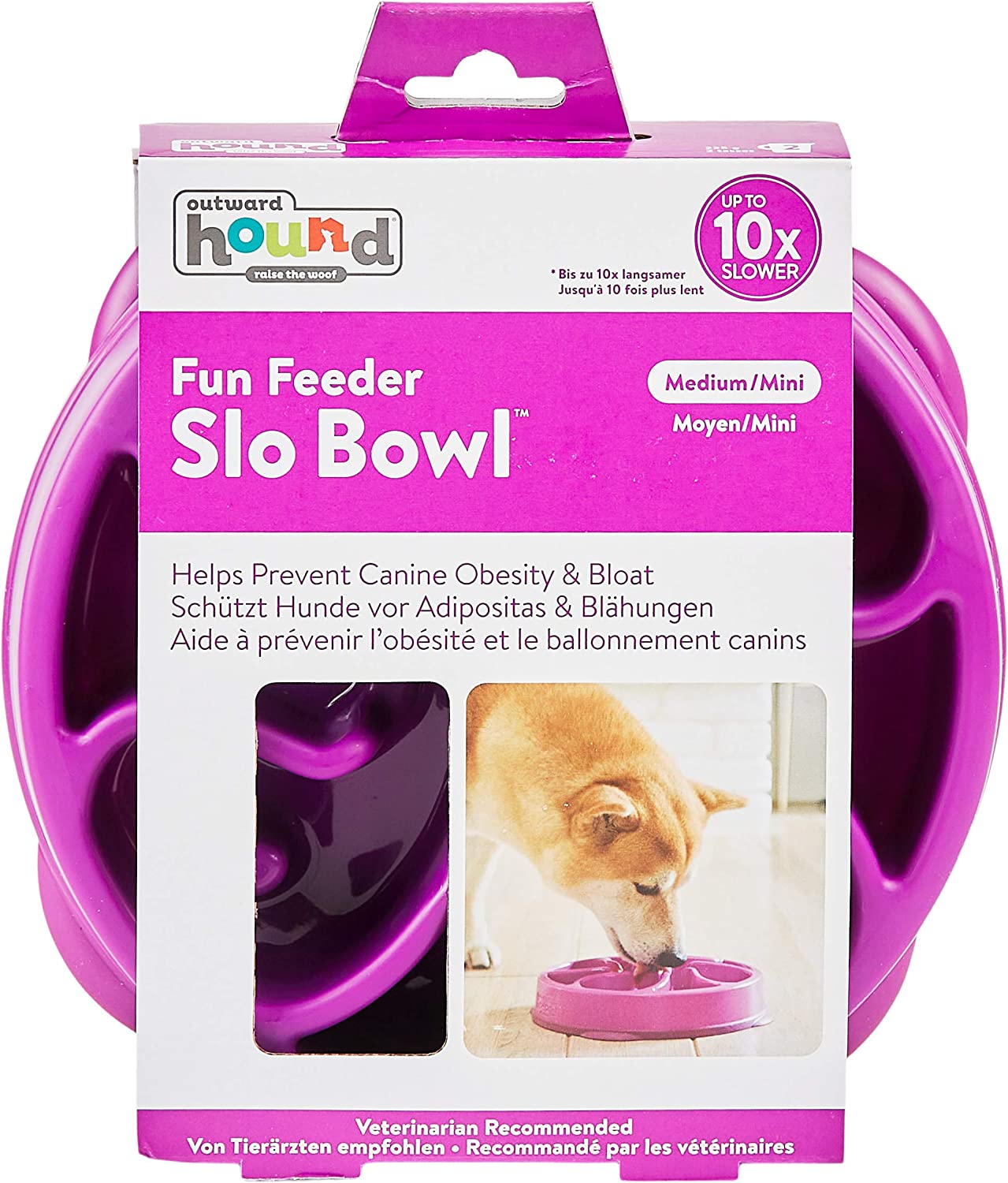 Outward Hound Fun Feeder Slow Bowl for Dogs