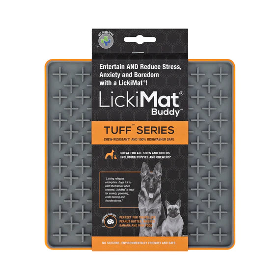 LickiMat TUFF Buddy - Slow Feeder & Treat Dispenser for Dogs and Cats