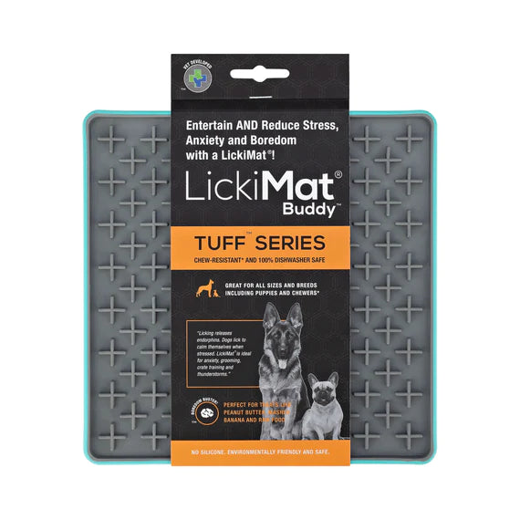 LickiMat TUFF Buddy - Slow Feeder & Treat Dispenser for Dogs and Cats