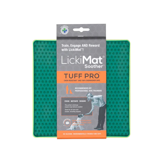 LickiMat TUFF PRO Soother - Anxiety Reducer & Slow Feeding Mat for Dogs