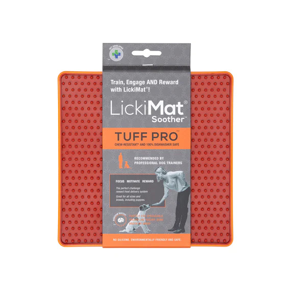 LickiMat TUFF PRO Soother - Anxiety Reducer & Slow Feeding Mat for Dogs