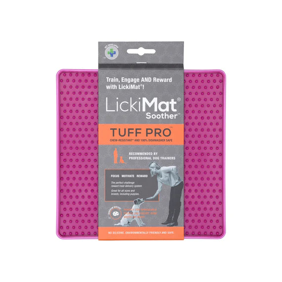 LickiMat TUFF PRO Soother - Anxiety Reducer & Slow Feeding Mat for Dogs