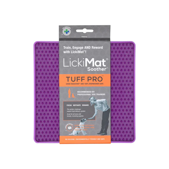LickiMat TUFF PRO Soother - Anxiety Reducer & Slow Feeding Mat for Dogs