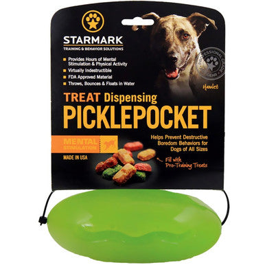 Starmark Pickle Pocket Treat Dispensing Toy For Dogs