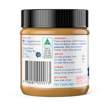 Doggylicious Barkin' Bacon Doggy Butter - 250g