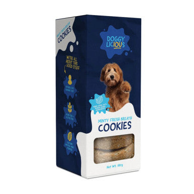 Doggylicious Minty Fresh Doggy Cookies - 180g
