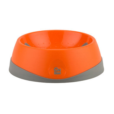LickiMat Oh Bowl Oral Hygiene Dog Bowl Medium Orange