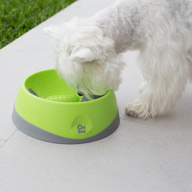 LickiMat Oh Bowl Oral Hygiene Dog Bowl Small Green