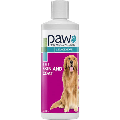 PAW 2 In 1 Skin & Coat Conditioning Shampoo 500ml