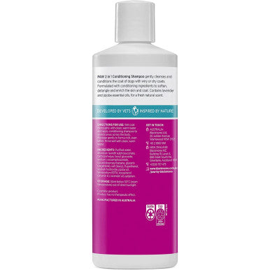 PAW 2 In 1 Skin & Coat Conditioning Shampoo 500ml
