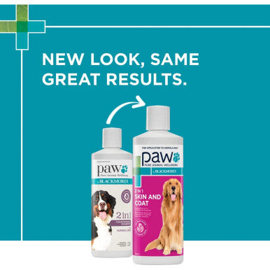 PAW 2 In 1 Skin & Coat Conditioning Shampoo 500ml