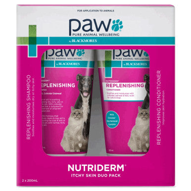 PAW Nutriderm Replenishing Shampoo & Conditioner Pack 200ml