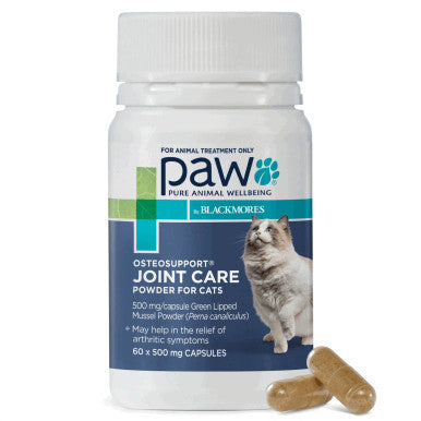PAW Osteosupport Supplement for Cats - 60 Capsules