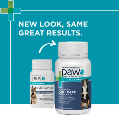 PAW Osteosupport Powder for Dogs 500mg - 80 Capsules