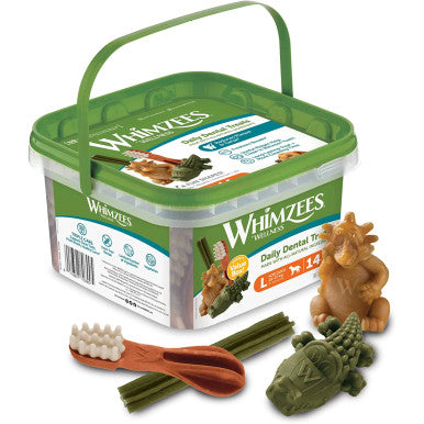 Whimzees Large Dog Dental Treats Variety Value Box 14 Pack