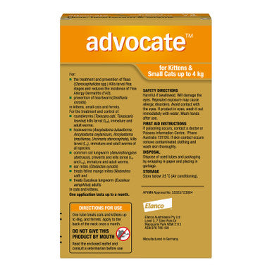 Advocate for Small Cats under 4 kg - 3 Pack