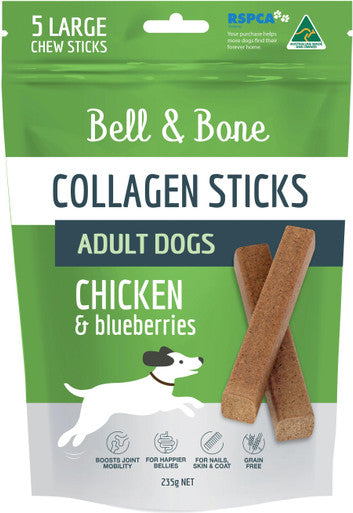 Bell & Bone Collagen Chews Adult Dogs - Chicken 5 Sticks