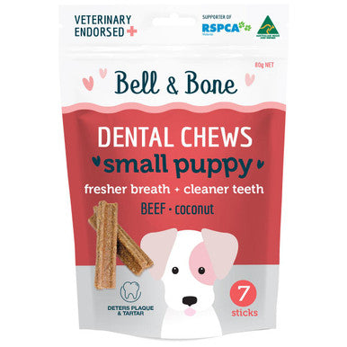 Bell & Bone Small Puppy Beef - 7 Dental Sticks