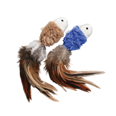 KONG Naturals Crinkle Fish 2 Pack Cat Toy