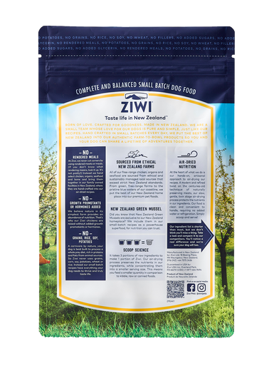 Ziwi Peak Chicken Air-Dried Dog Food 1kg