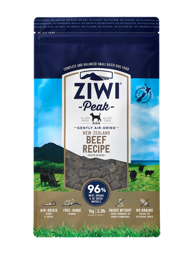 Ziwi Peak Beef Air-Dried Dog Food 1kg