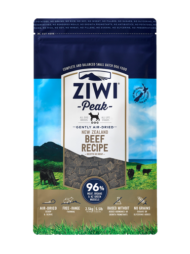 Ziwi Peak Beef Air-Dried Dog Food 2.5kg