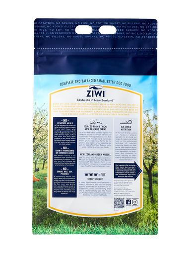 Ziwi Peak Chicken Air-Dried Dog Food 4kg