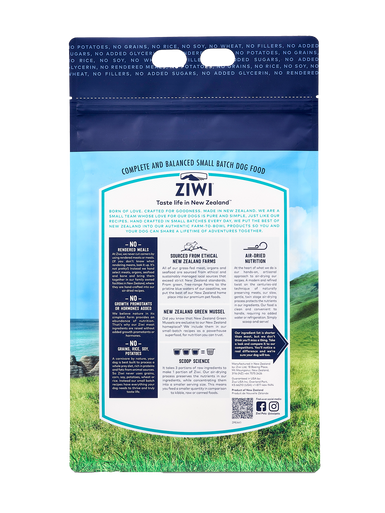 Ziwi Peak Mackerel & Lamb Air-Dried Dog Food 4kg