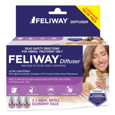Feliway 48mL Diffuser Refill - 6 Pack