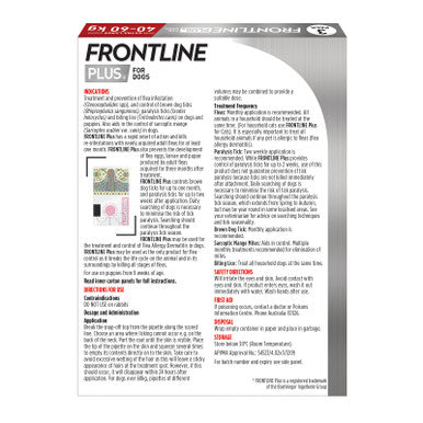 Frontline Plus for Extra Large Dogs 40-60kg - Red 3 Pack