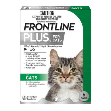 Frontline Plus for Cats - 6 Pack